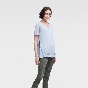✨ DKNY
Layered-Look Side-Tie Sweater✨